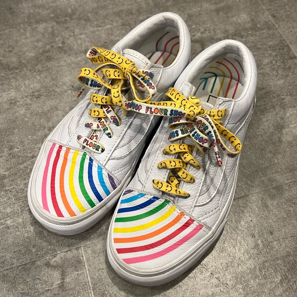 VANS X FLOUR SHOP by Amirah Kassem Rainbow Sneakers Women's 6.0